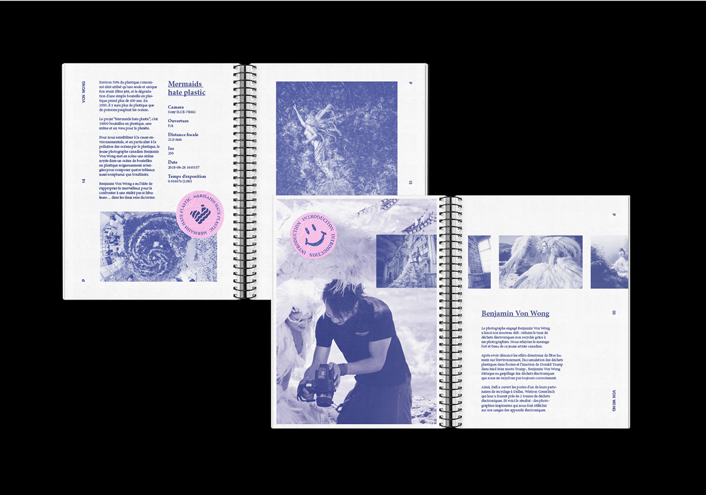 brochure Design Graphic direction artistique ecologie edition graphic design  graphisme Photographie Booklet design