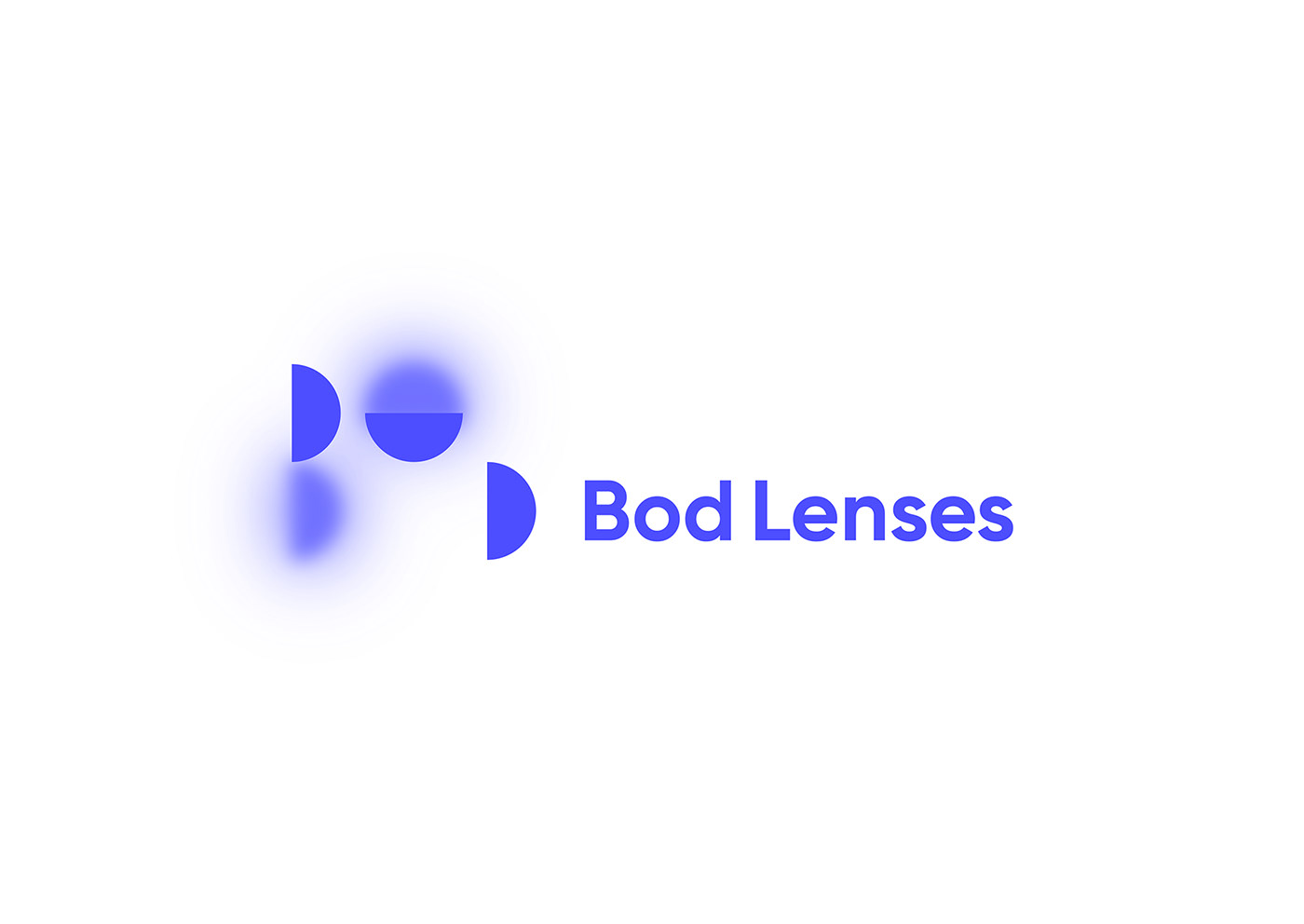 branding  art direction  logo bod lenses red and blue modular typography   lenses blur