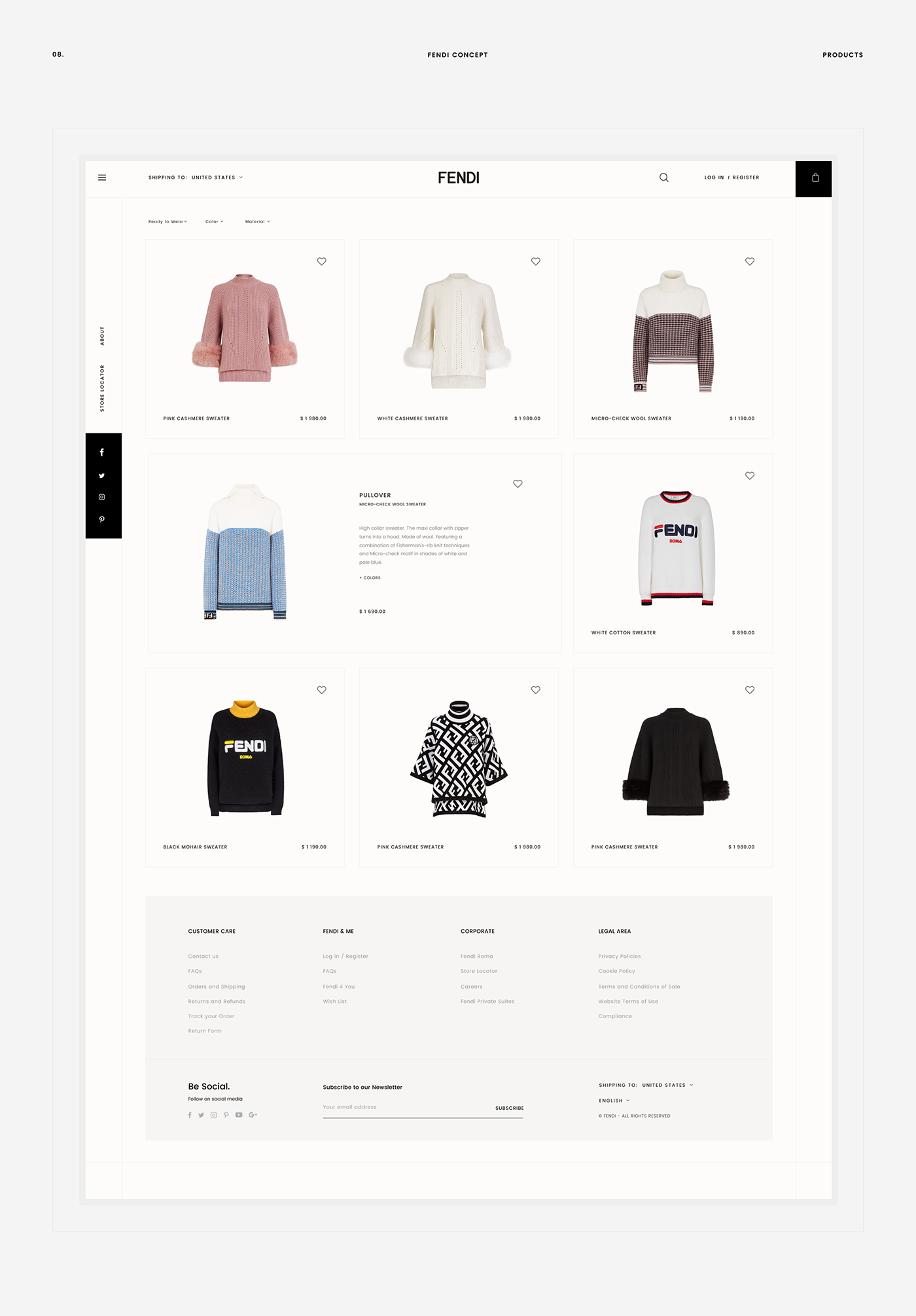 design Web store Ecommerce clothes brand Clothing Fashion  mobile UI/UX