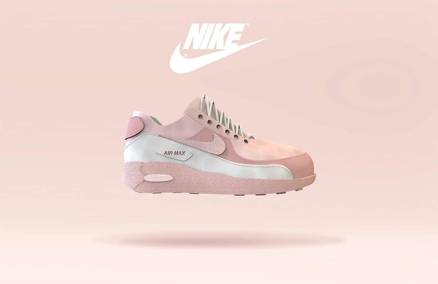 Rhino keyshot 3d modeling footwear design Nike air max