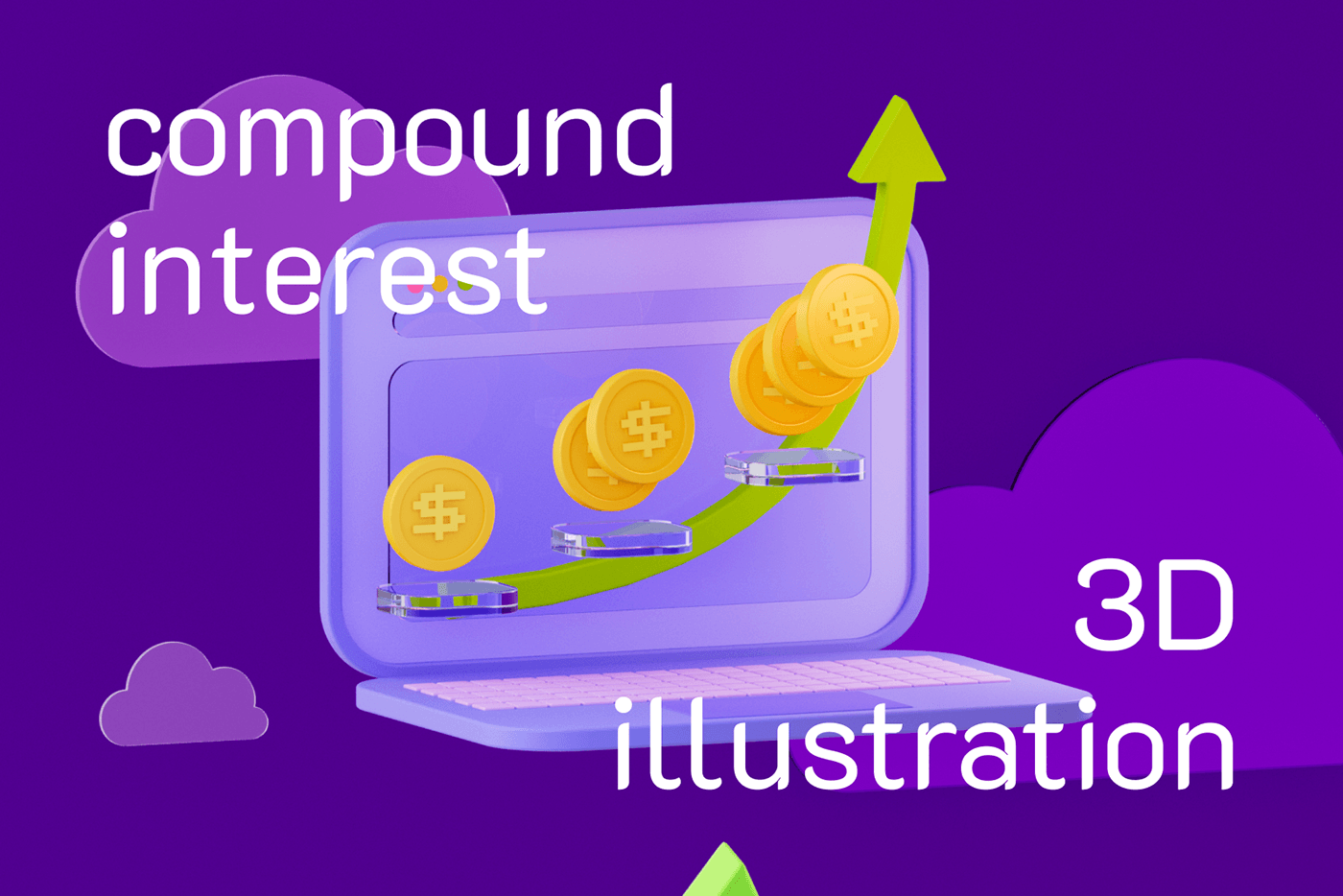 3D illustration cinema 4d finance Corporate Design 3d modeling 3d render money Investment ILLUSTRATION  3d designer