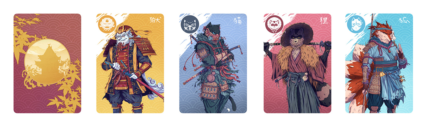 boardgame cardgame tabletop tabletopgame samurai ninja ronin monk ukiyoe shinto
