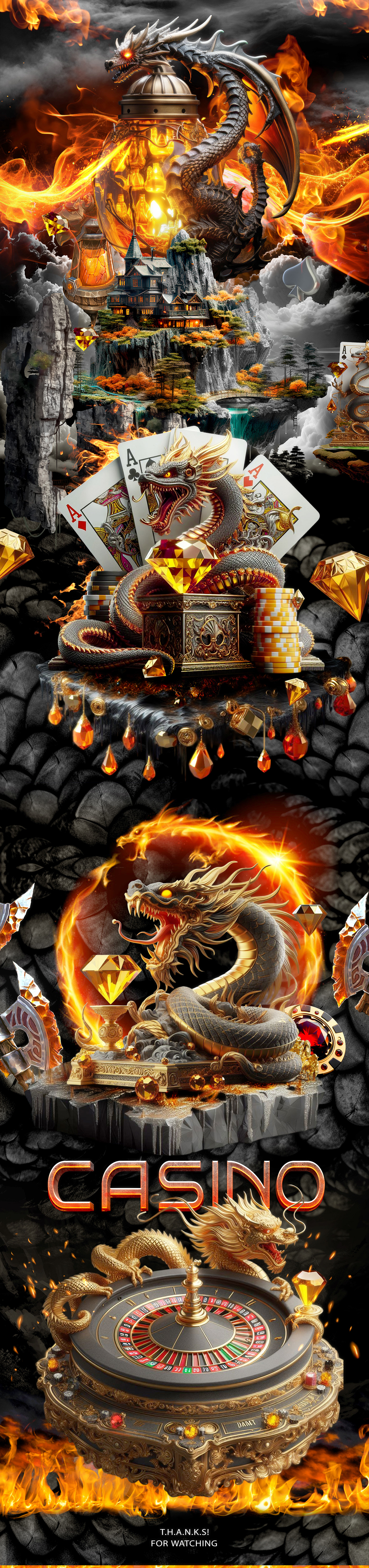 Best Casino design , Dragon Theme





