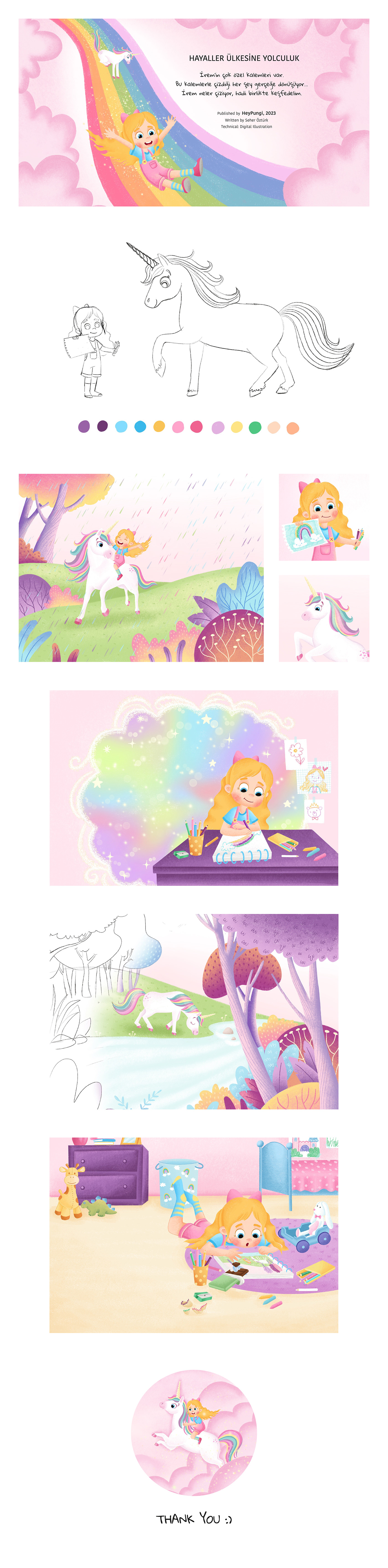 ILLUSTRATION  children's book children illustration Character design  digital illustration kids illustration unicornillustration