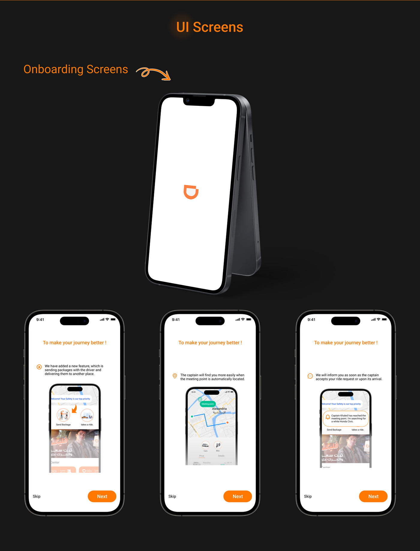 Case Study UI/UX ui design Mobile app transportation ux user interface Figma app design delivery package