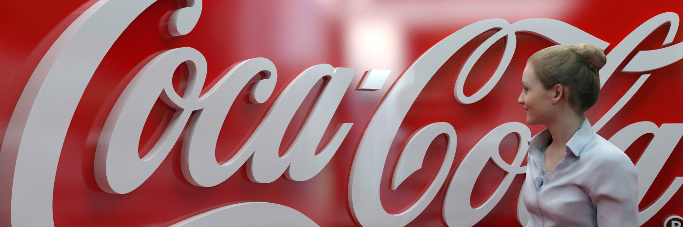 Coca-Cola 3D visual