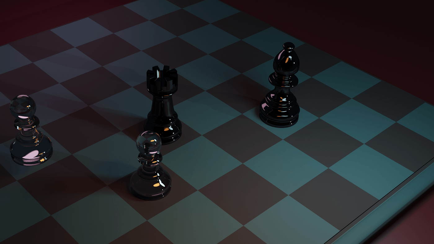 chess modeling blender Digital Art  artwork artist play game
