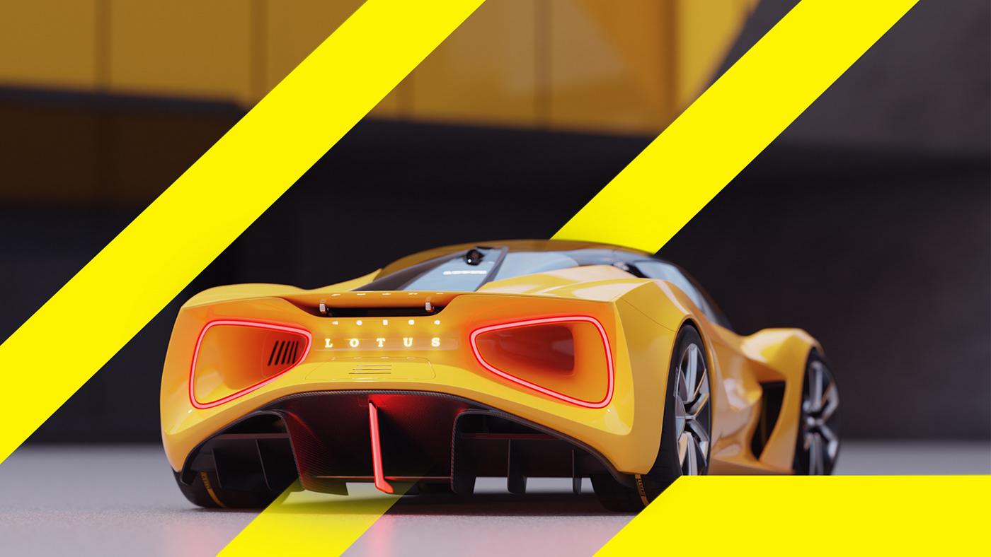 Lotus supercar hypercar automotive   visualization 3D Render modern Evija lotus automobile race