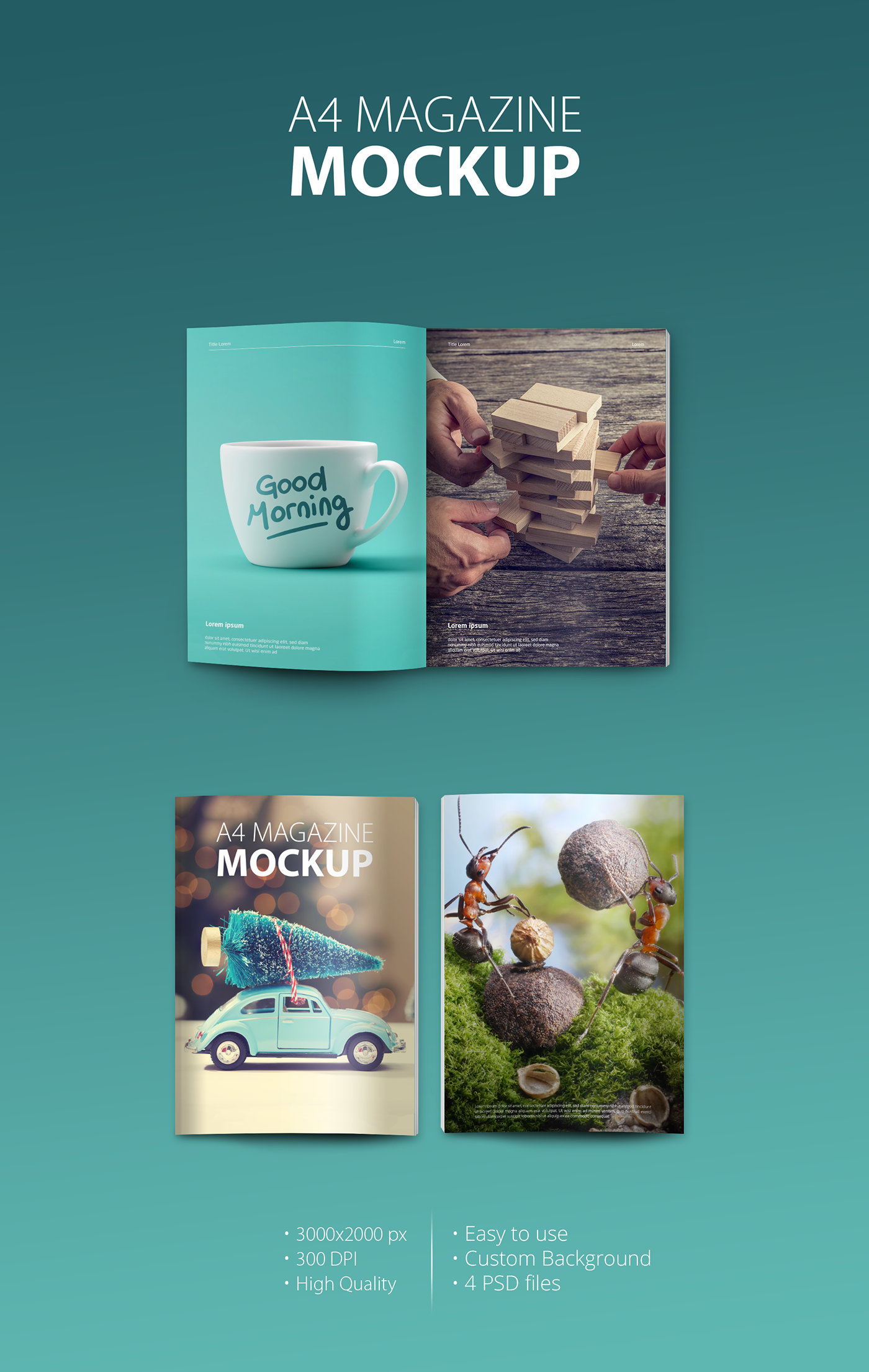 Download Free A4 Magazine Mockup On Behance Yellowimages Mockups