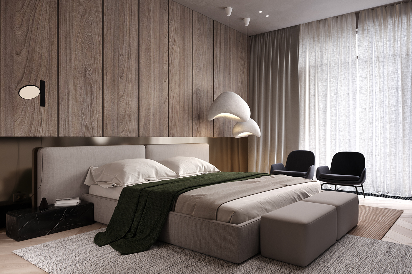 3ds max architecture archviz bedroom bedroom design interior design  modern Modern Design ukraine visualization