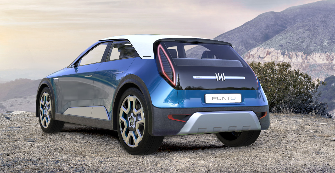 Alias automotive   design fiat Italy photoshop poland Project punto Render