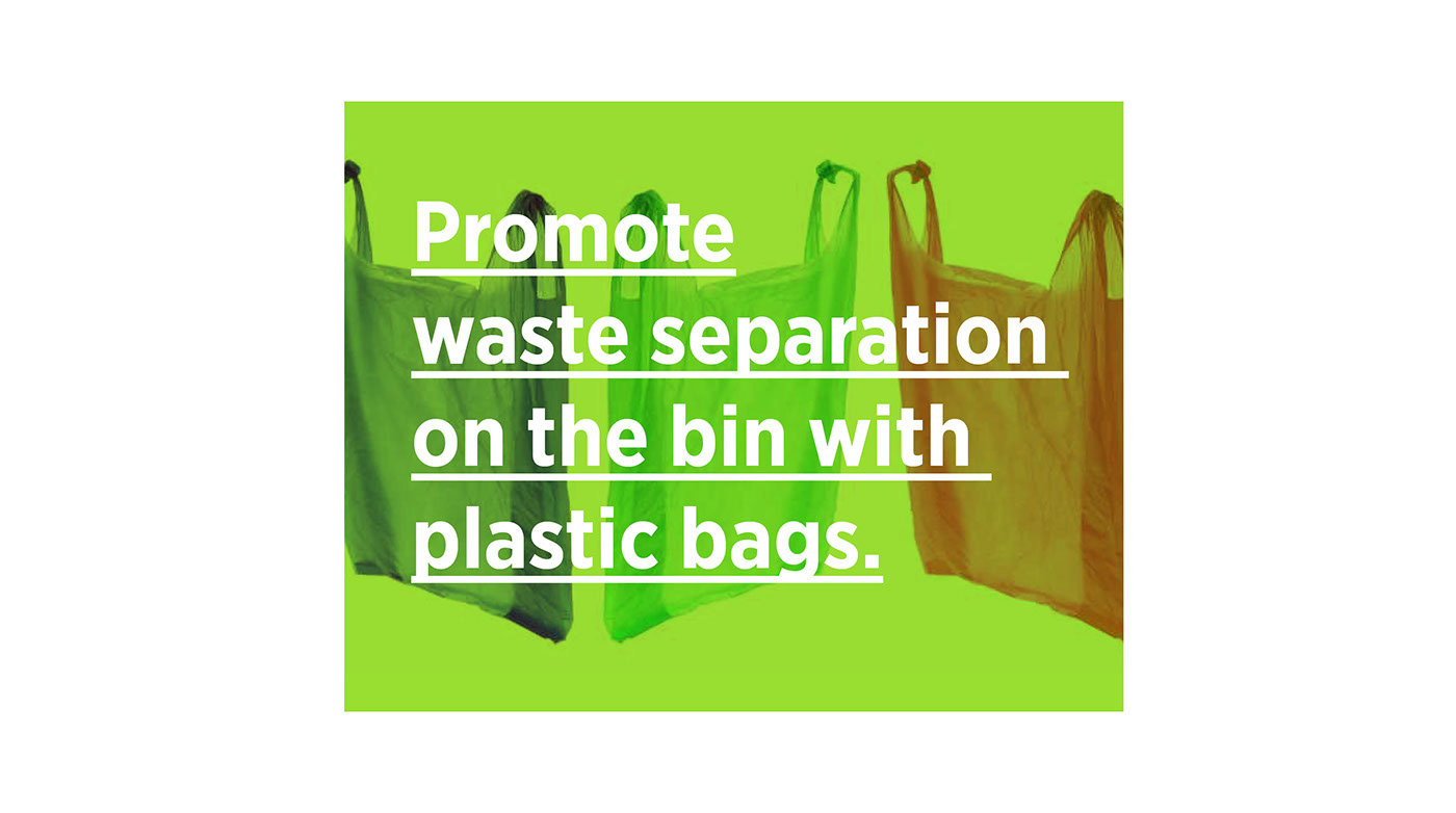 waste bag waste separation Bin Sustainability trash plastic bag green design