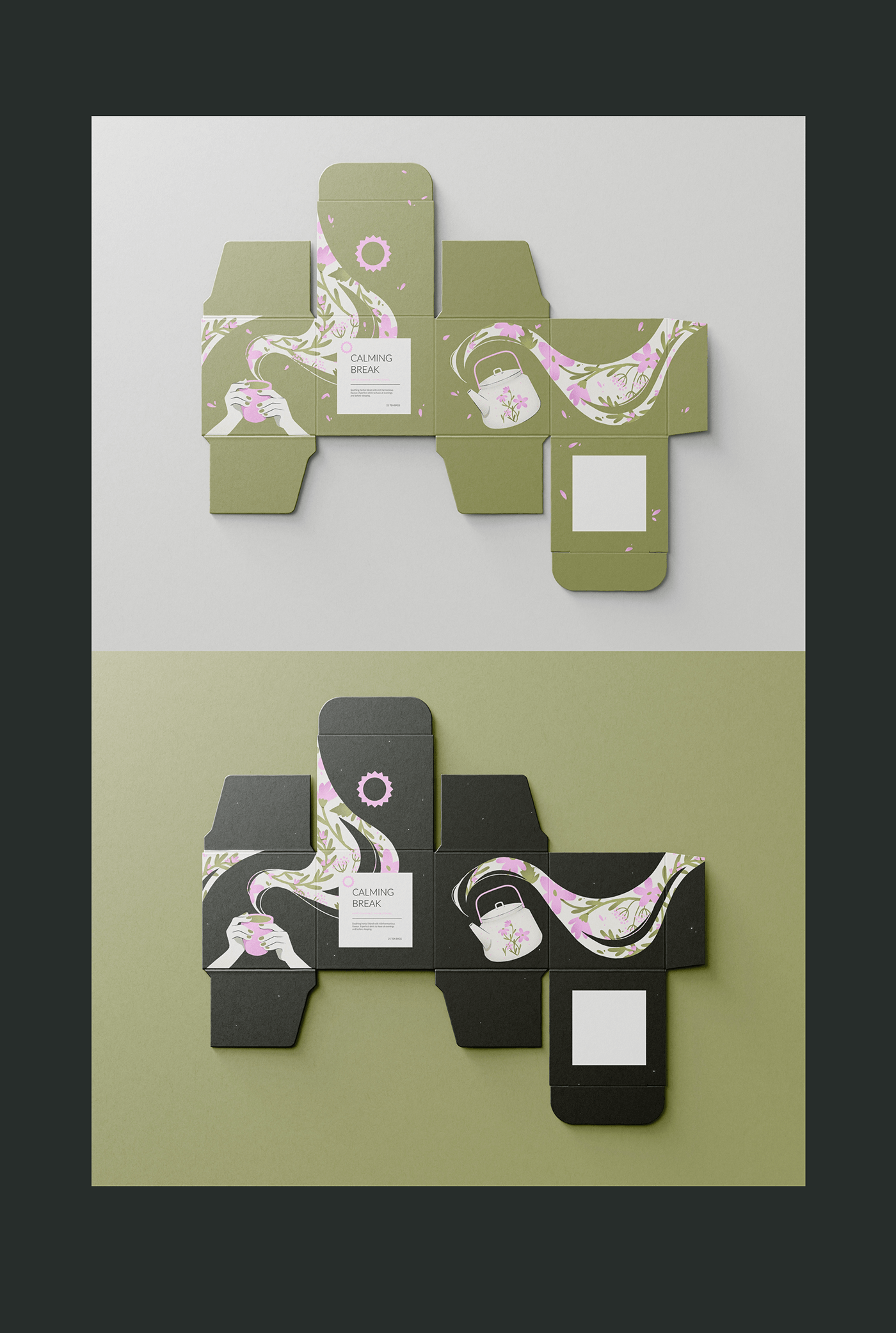 ILLUSTRATION  packaging design Tea Packaging herbal tea commercial illustration product design 