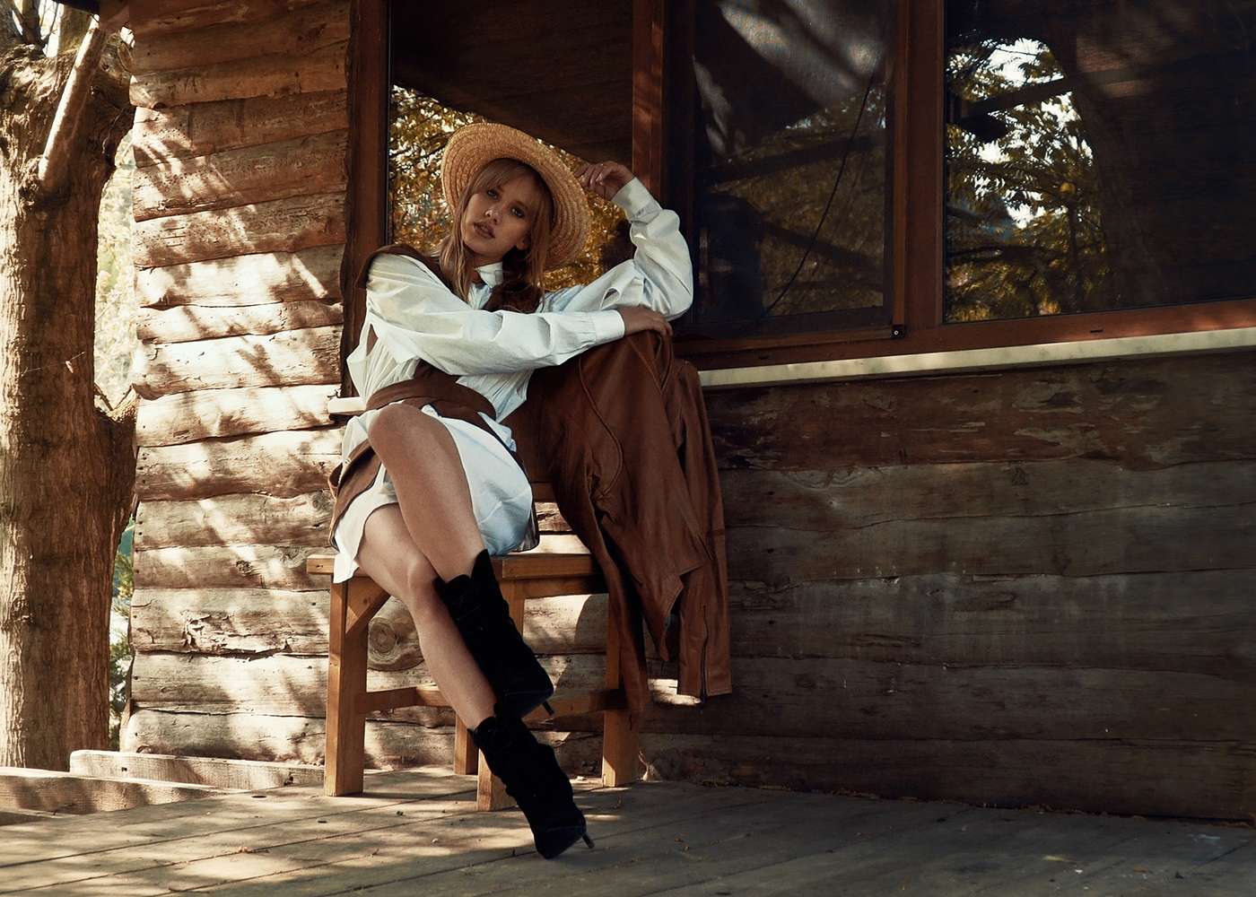 woman sexy country styling  Nature natural model Fashion  editorial