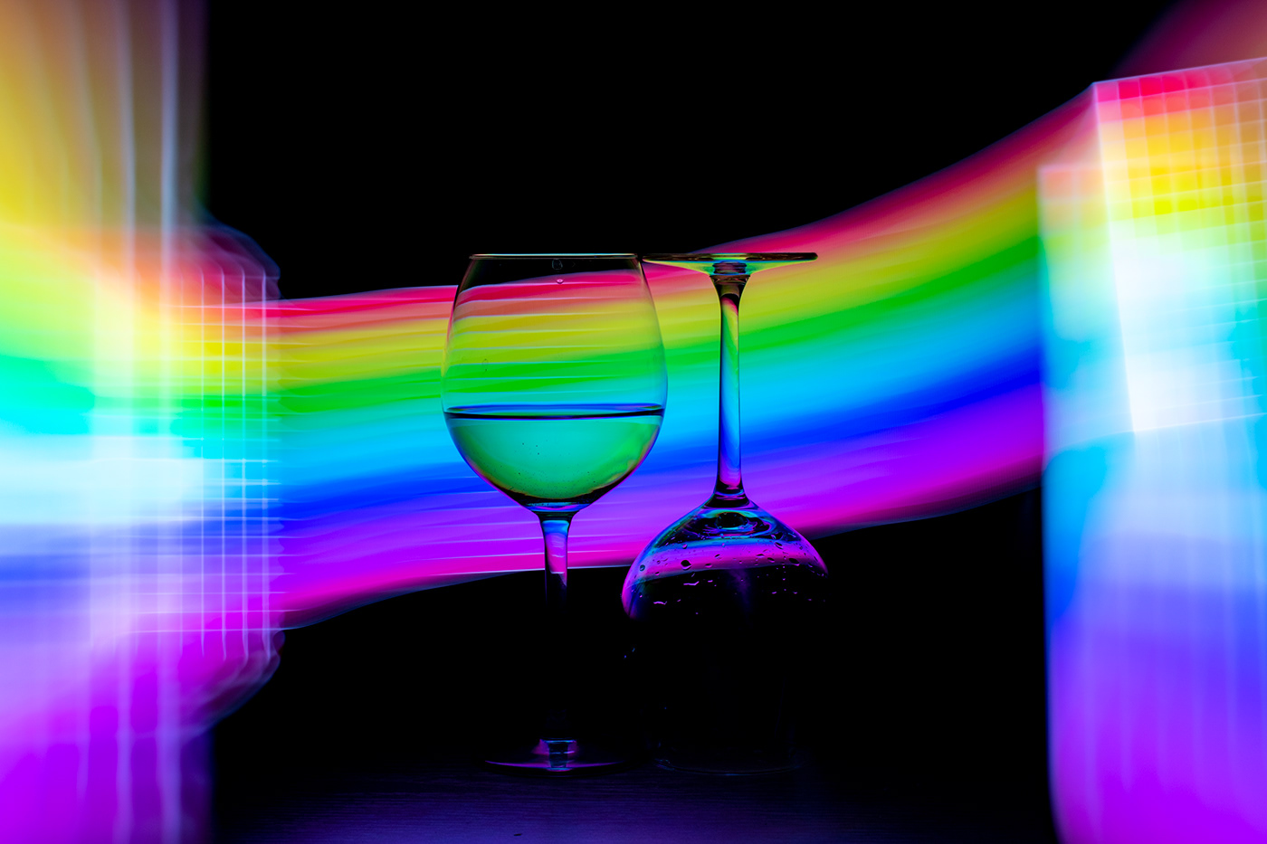 color experiment glass light long exposure lumino luminografia luminography