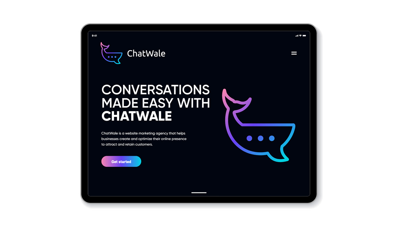 ai logo Chat chatGPT logo Logo Design Modern Logo startup business Tech logo Technology Whale