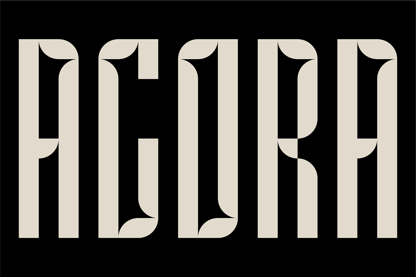 Adobe Portfolio design Letterform modular typography type type design typography  
