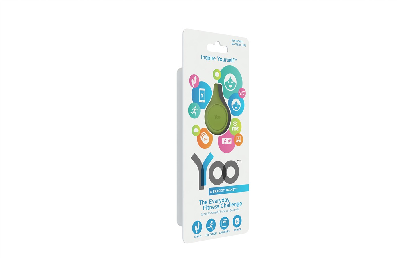 Packaging fitness connected devices yoo pedometer