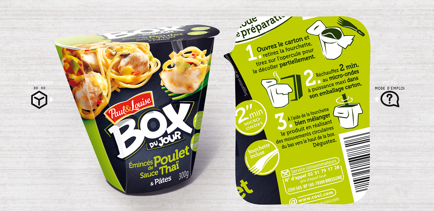 box Pasta snacking Paul & Louise gourmand quotidien daily Food 