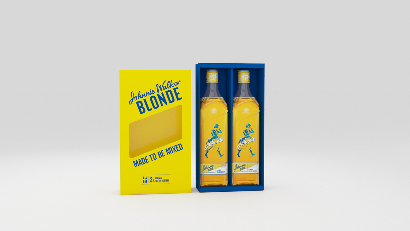 jhonnie walker Whisky alcohol Packaging visual identity Graphic Designer UI/UX alcool bottle box