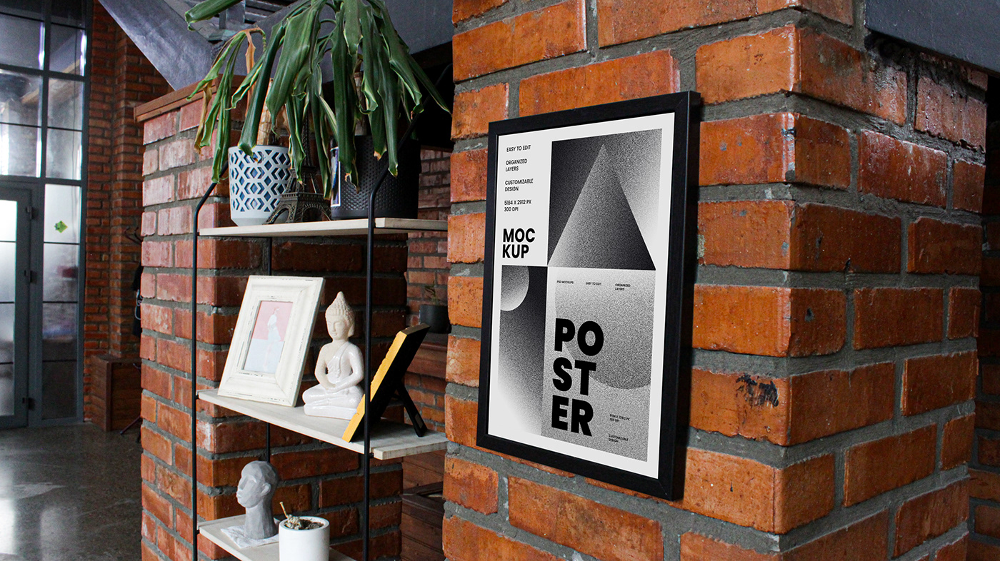 branding  design frame graphic inspiration lightbox mock up Mockup poster template