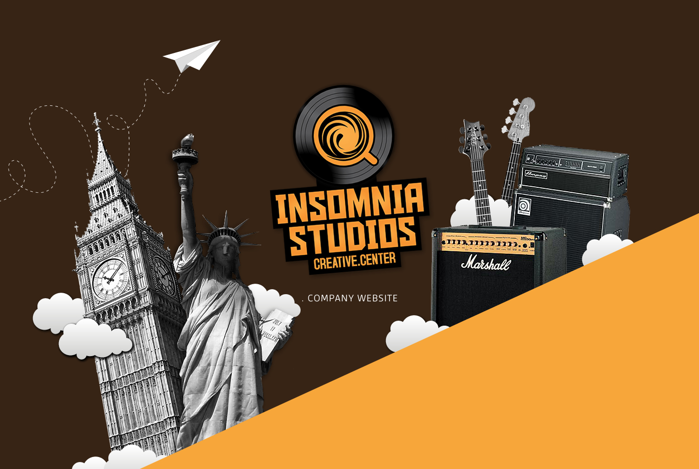 flushdesign Recording studio music school webiste company website INSOMNIA STUDIO