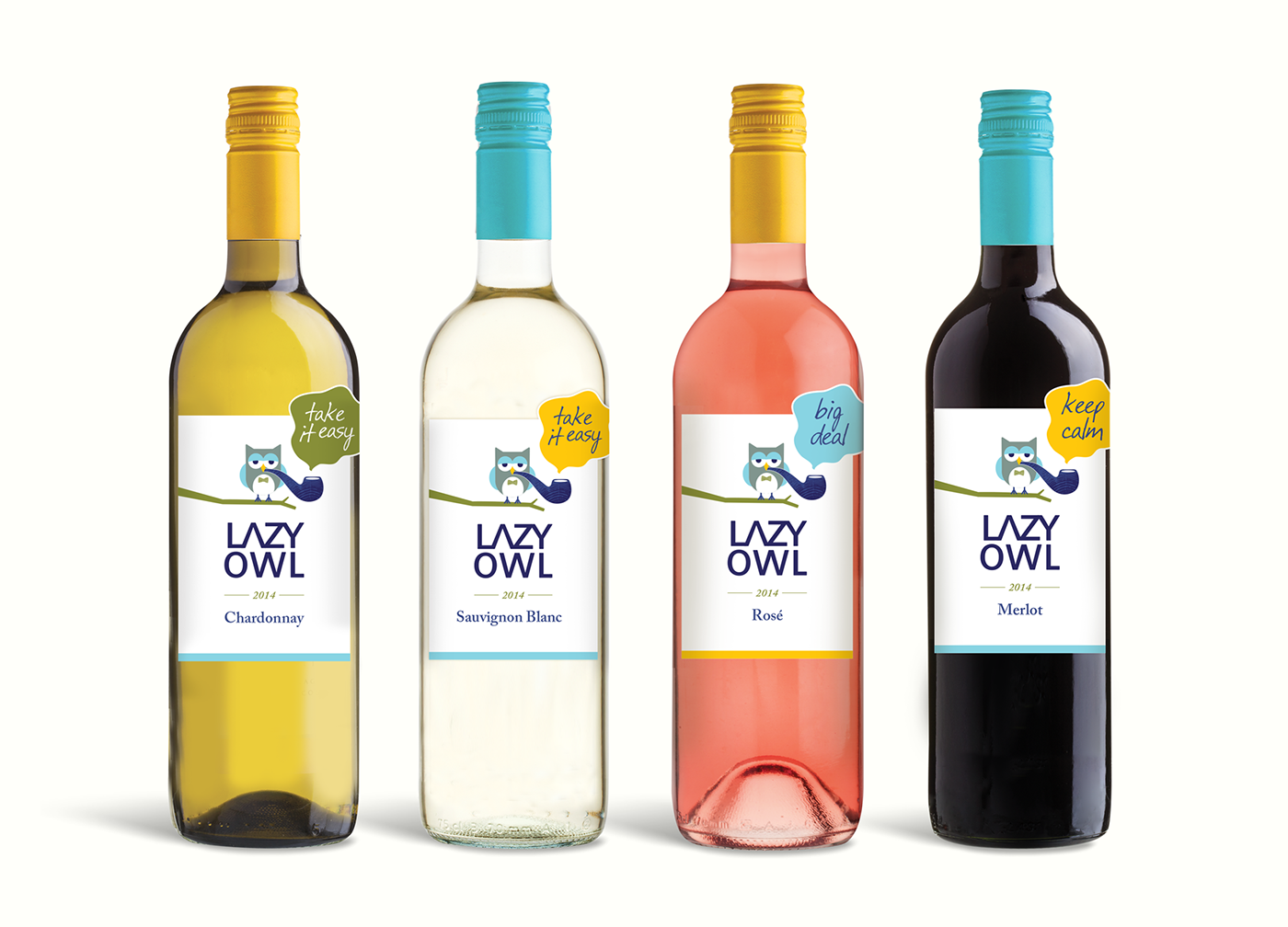 wine oenology labels owl