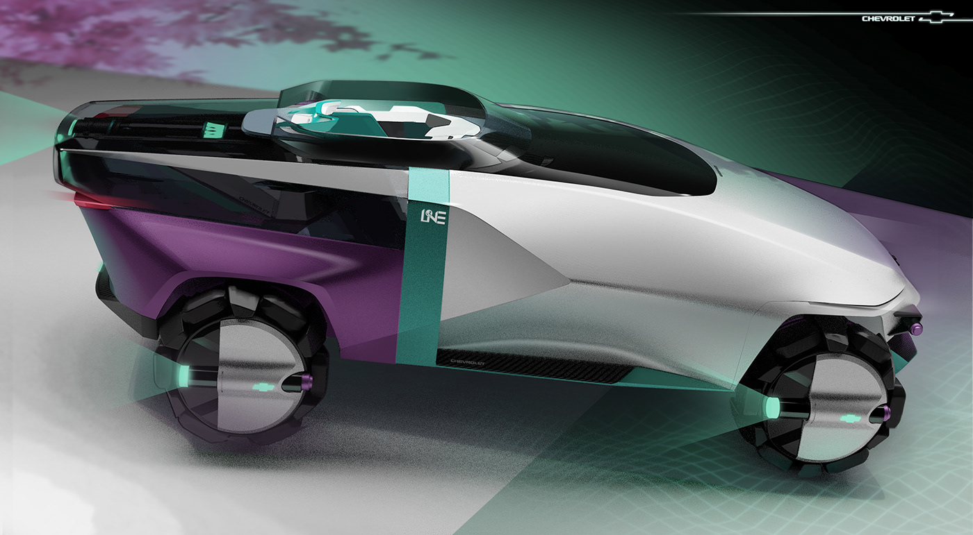 3D art Automotive design car cardesign chevrolet design industrial design  Render sketch