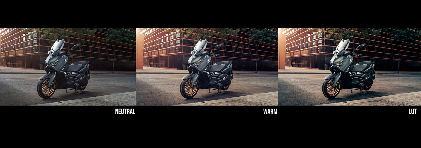 Advertising  automotive   Automotive Photography Land Vehicle motorcycle Post Production Scooter Vehicle xmax yamaha
