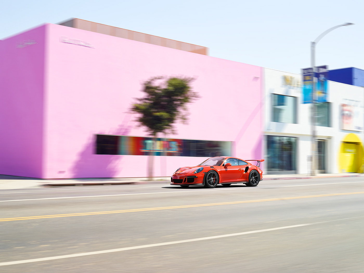angeles California GT3 Los orange pk3d Porsche streets studio