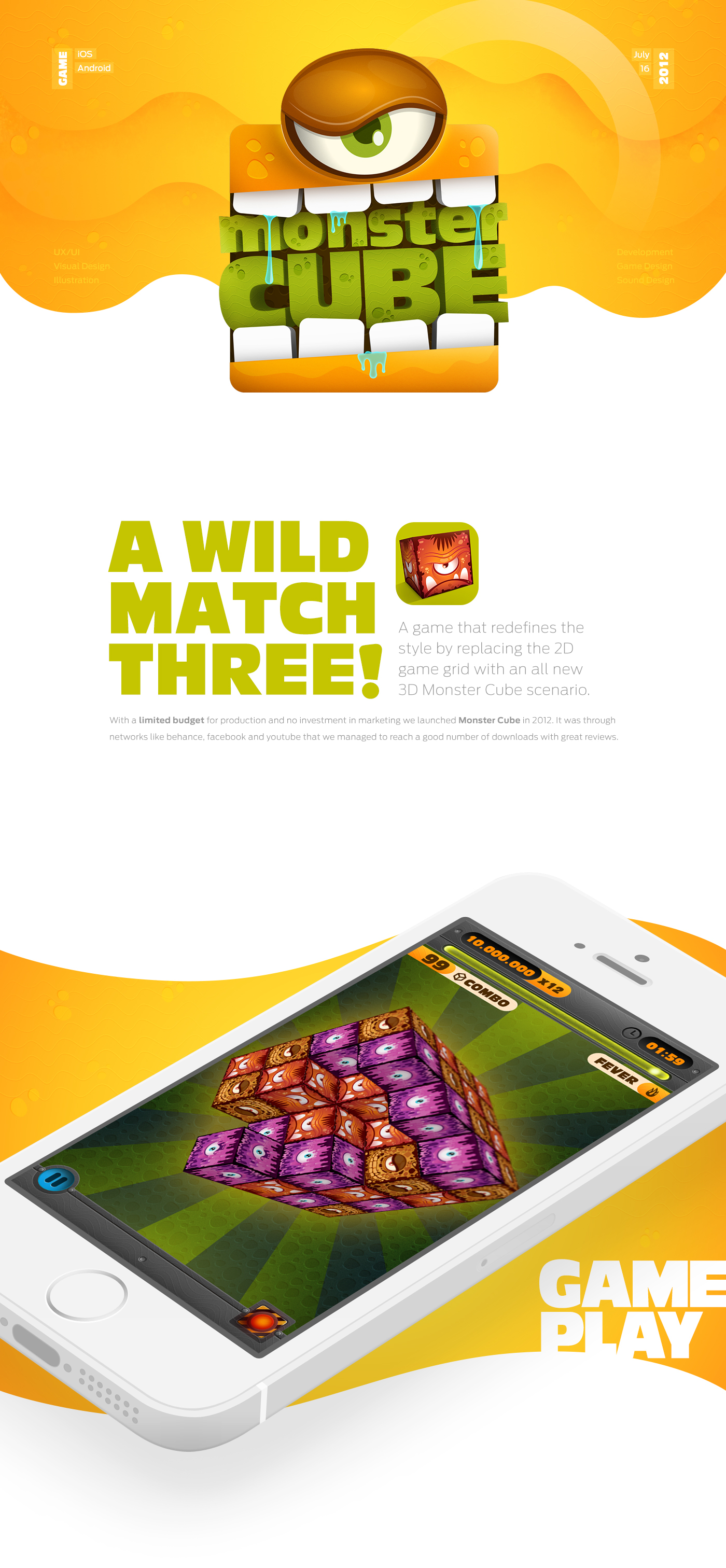 monster monsters iphone Interface UI Games ux/ui mobile