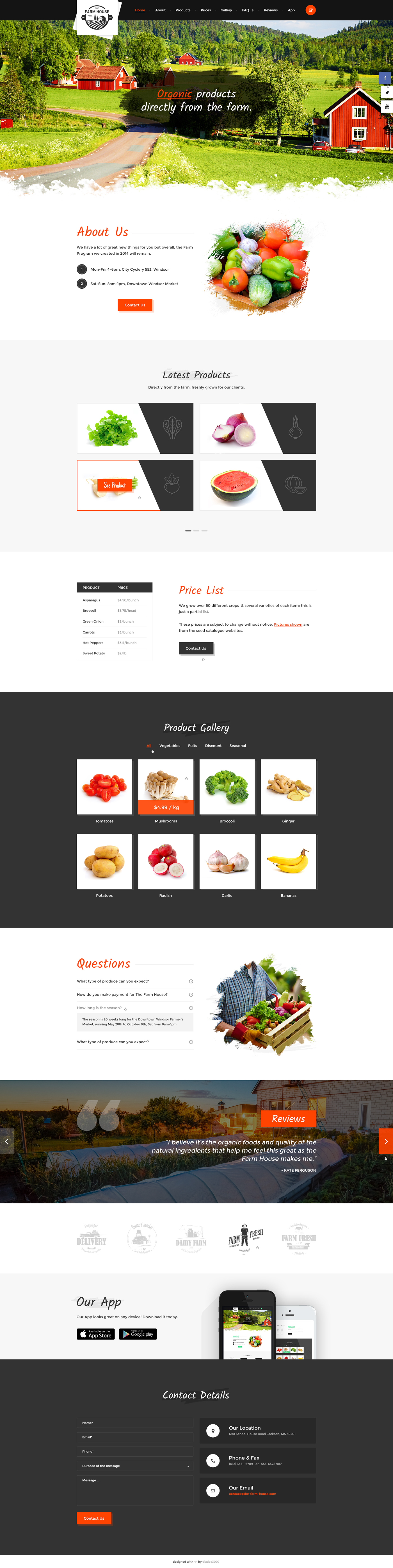 agriclture bootstrap e-commerce Eco Products envalab food store fruits and vegetables html5 template