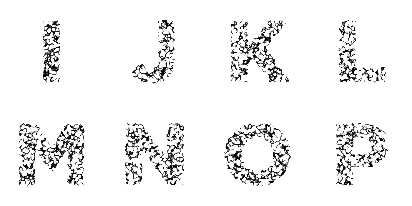 generative lettering font typography   letters processing glyph letter caligraphy