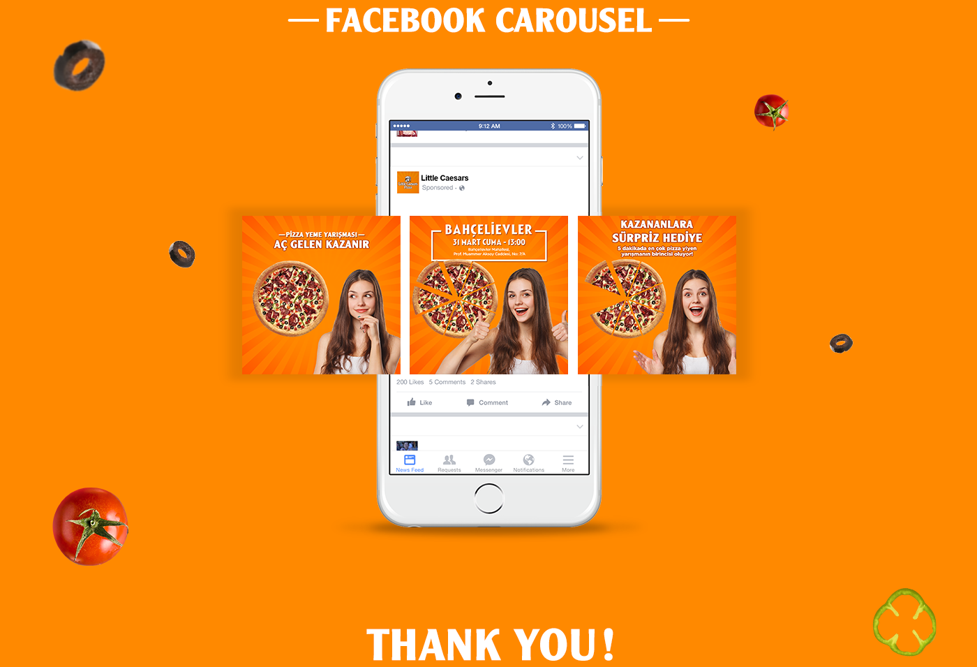 social media Little Caesars facebook Pizza Food  brands digital media Advertising  campaign