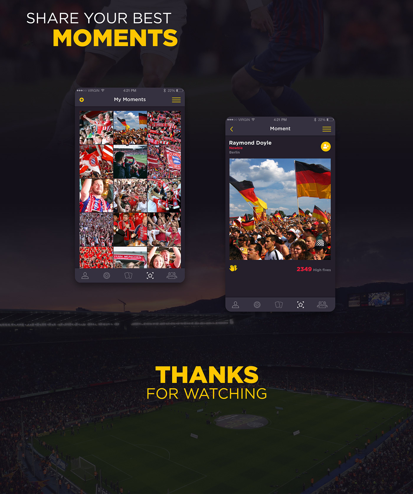 football sport UI ux sport app sports game design ui design UI/UX