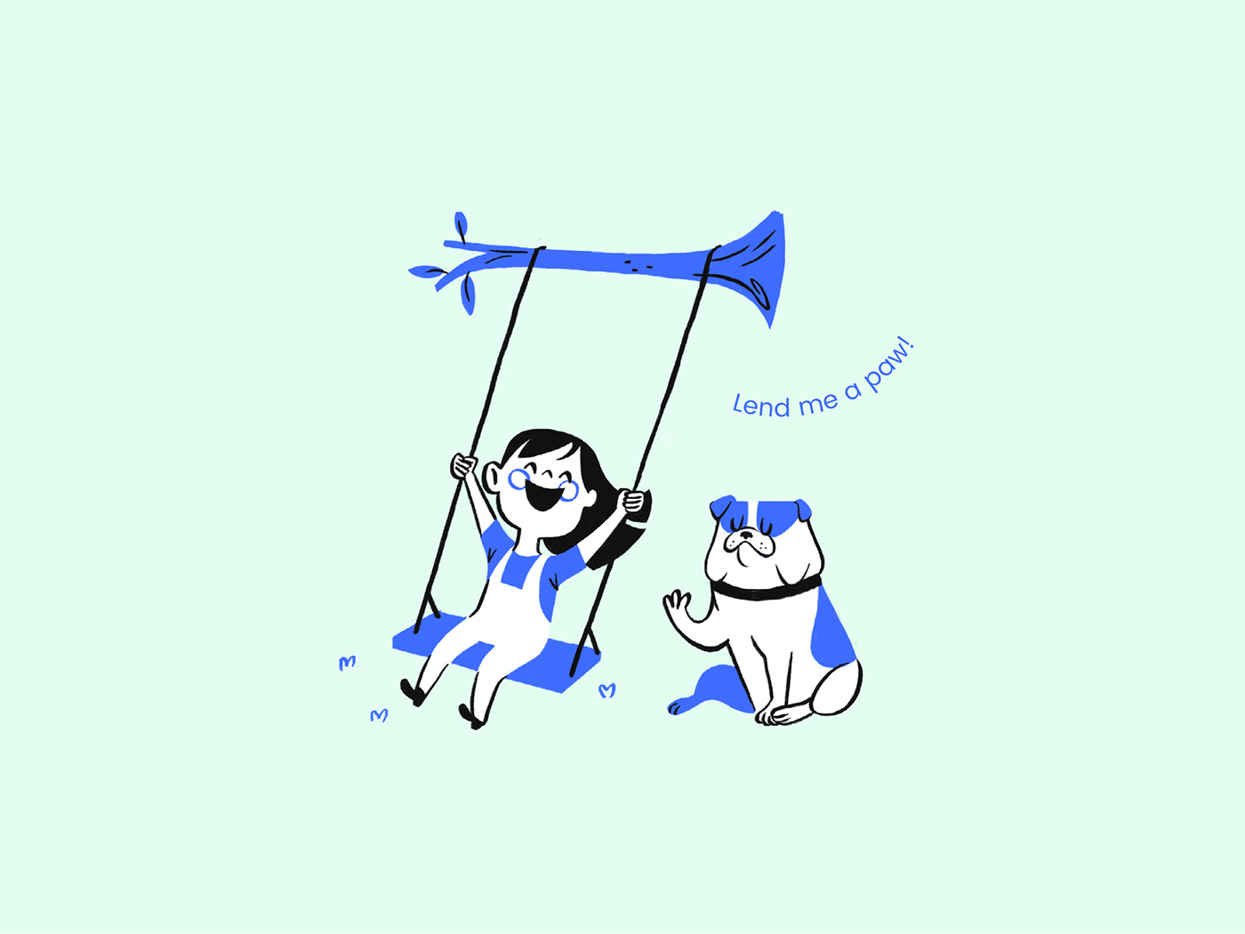 cartoon dogdrop illustrations pets Retro vegrande