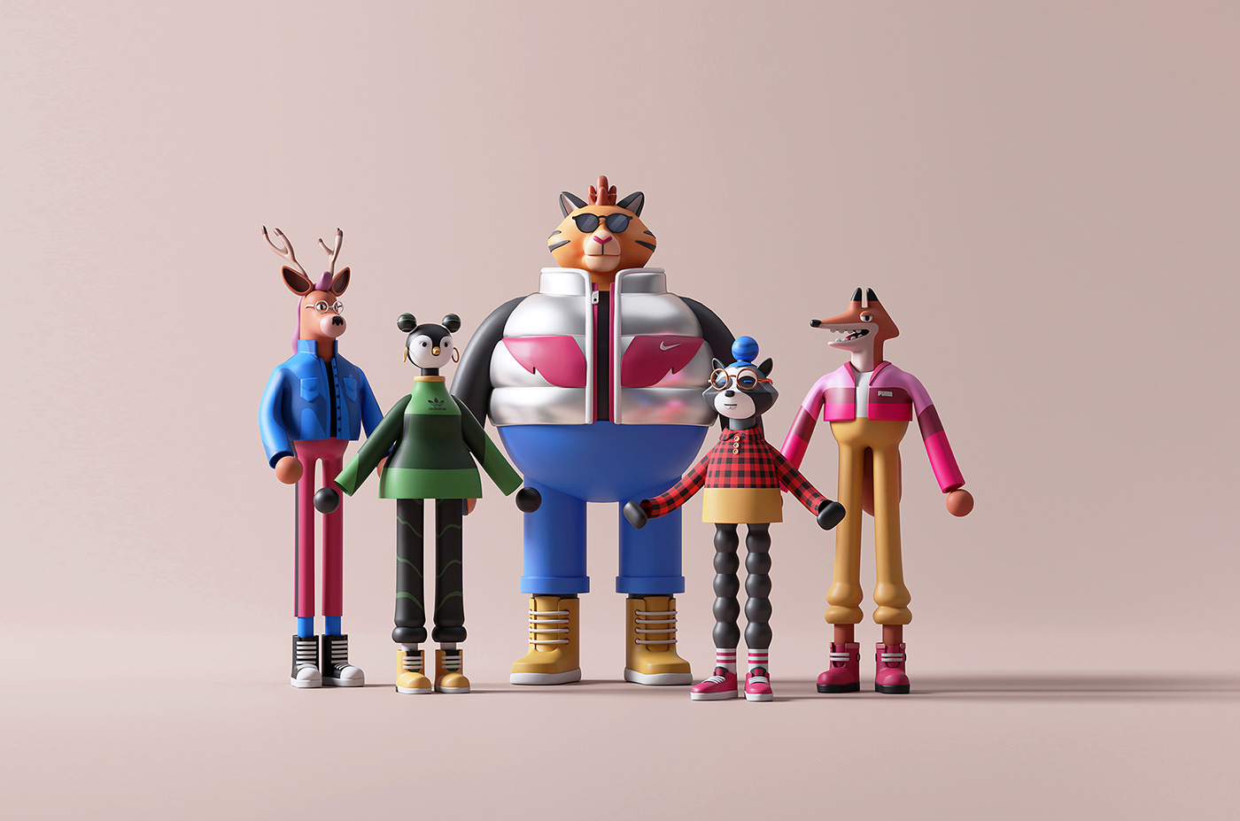 3D Character Character design  ILLUSTRATION  inspiraton motion team trend bold colors Digital Art 