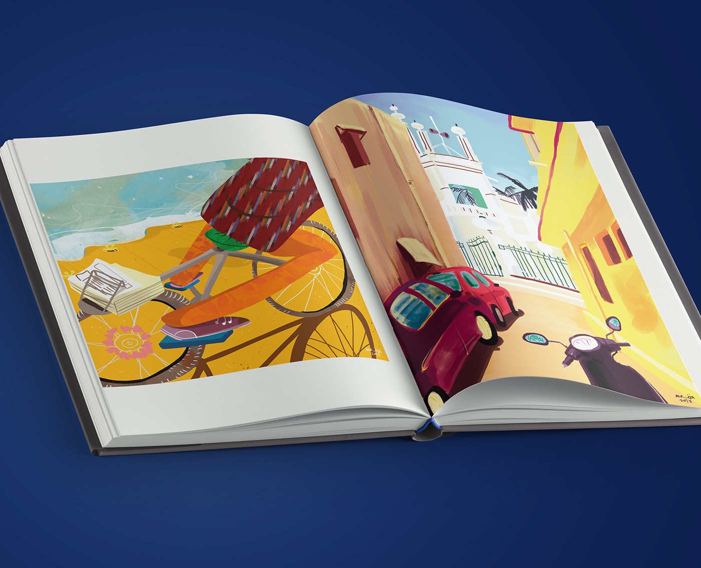 chennai ILLUSTRATION  Bookdesign Layout Travel journal