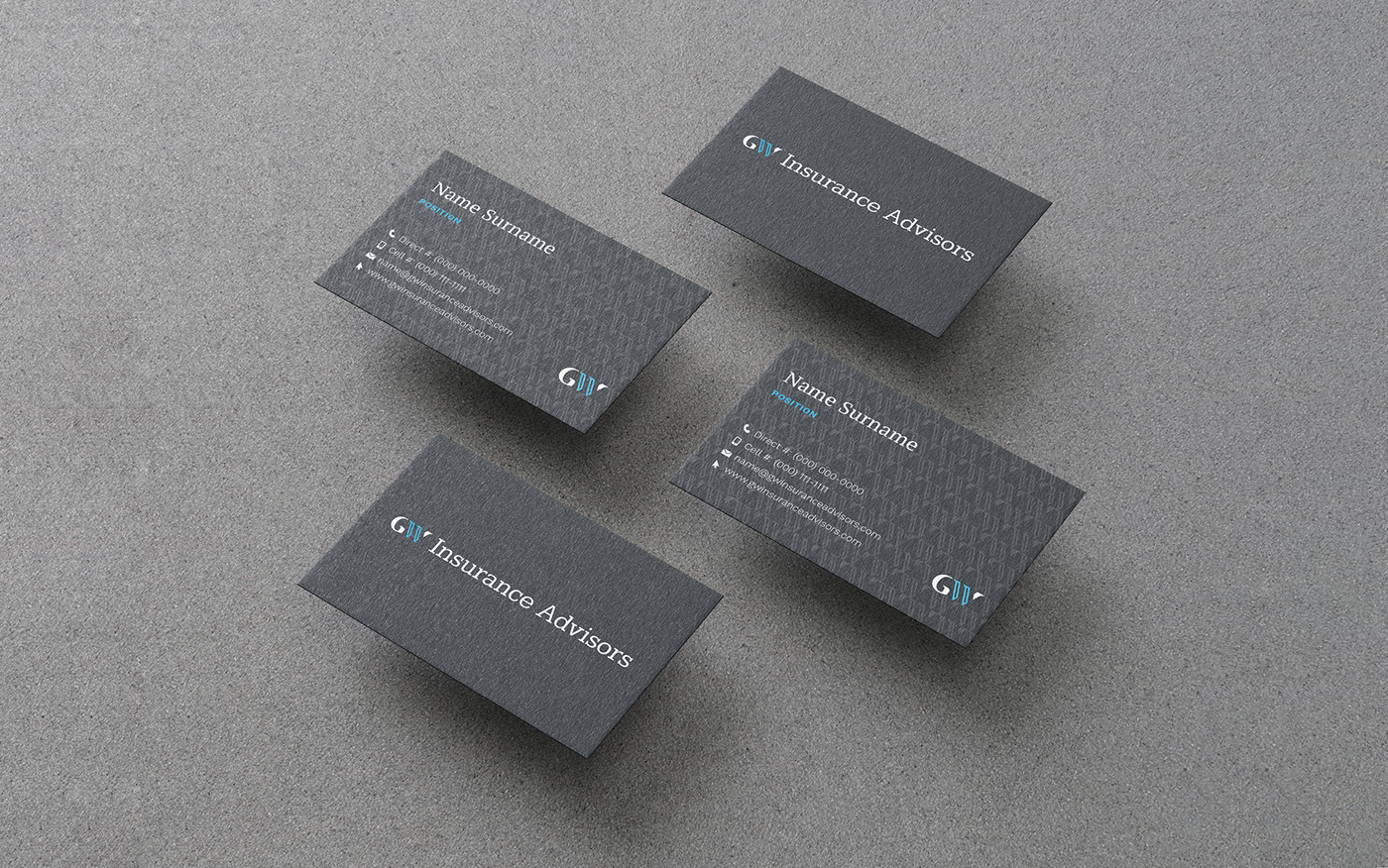 brand identity business business card clean corporate identity insurance Logo Design modern professional