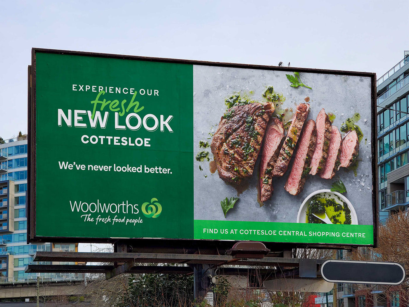 banner billboard design marketing   outofhome Retail woolworths