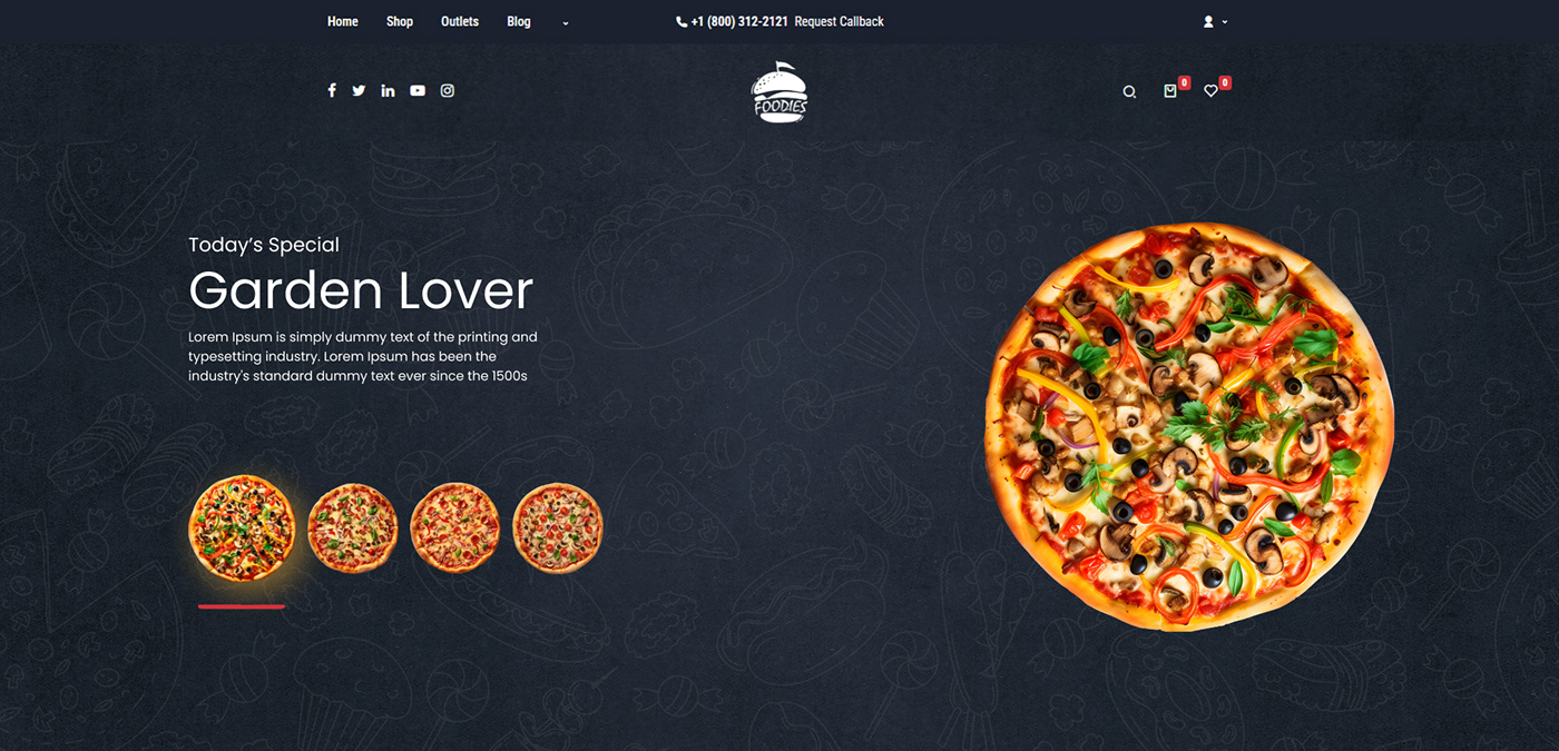 Food  Website UI/UX landing page Figma prototype odoo Web Design  Ecommerce