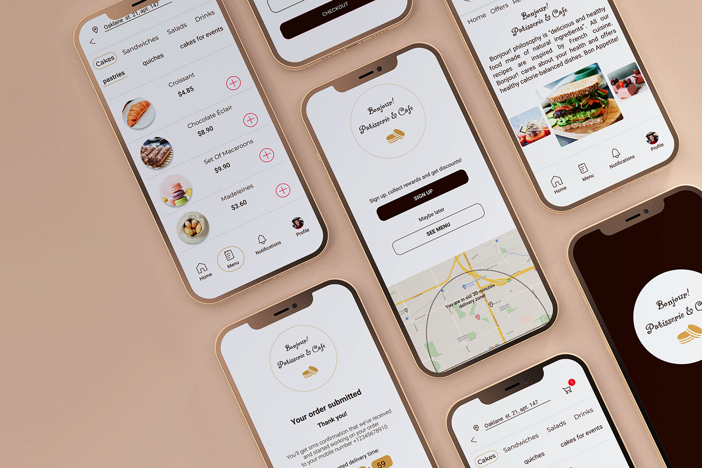 app design application design Figma food delivery Mobile app UI UI/UX ux UX design