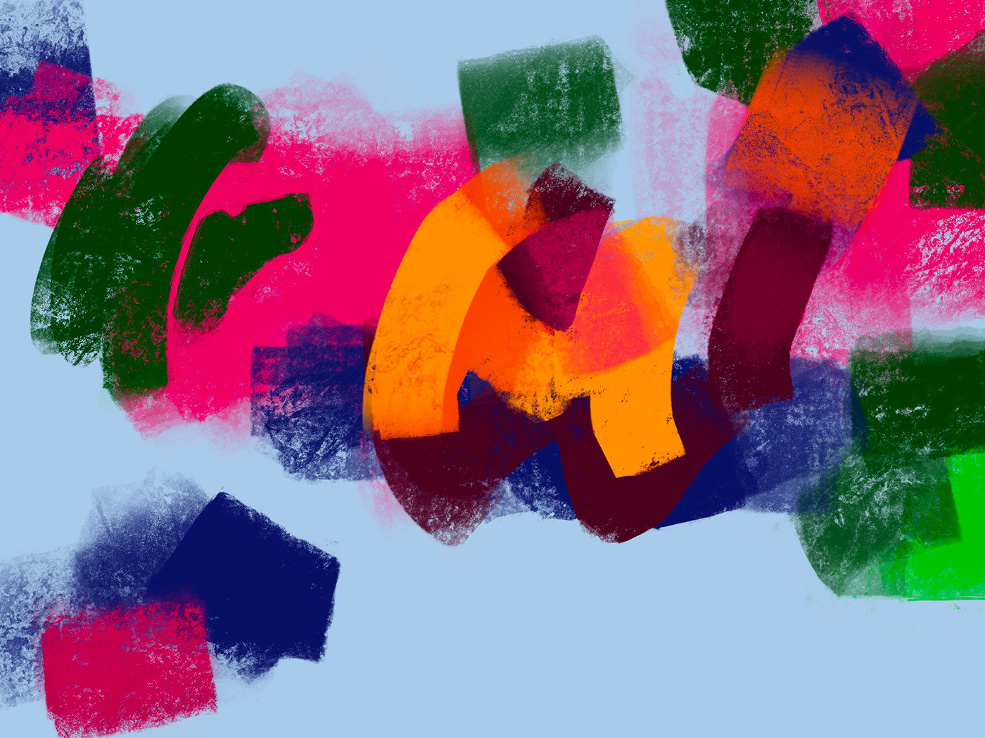 abstract scrawl