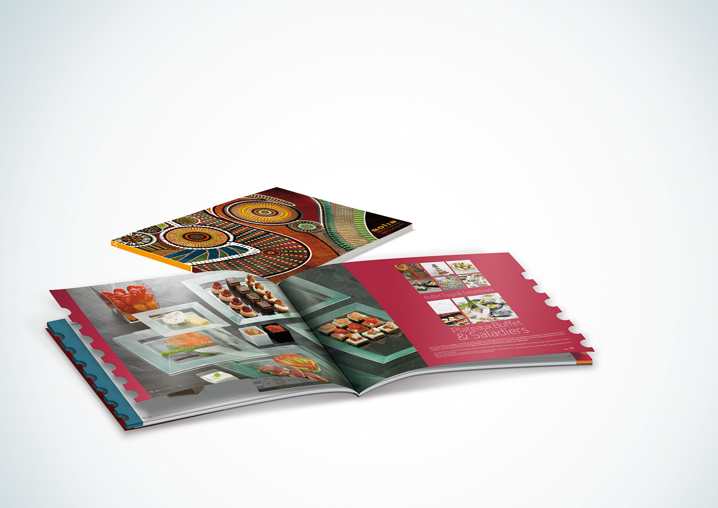 Catalogue mise en page identité visuelle direction artistique Packaging