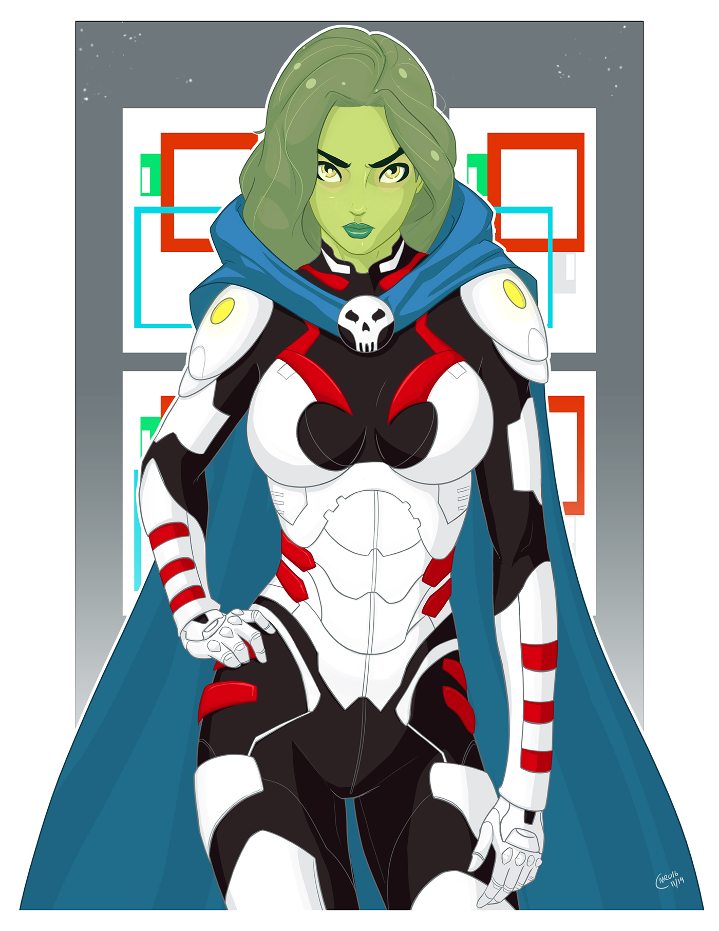 Gamora from Marvel's' Guardians of the Galaxy. 