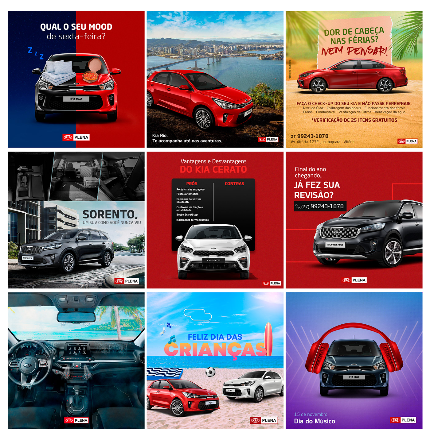Automóvel carros design kia publicidade social media veículos concessionária design gráfico