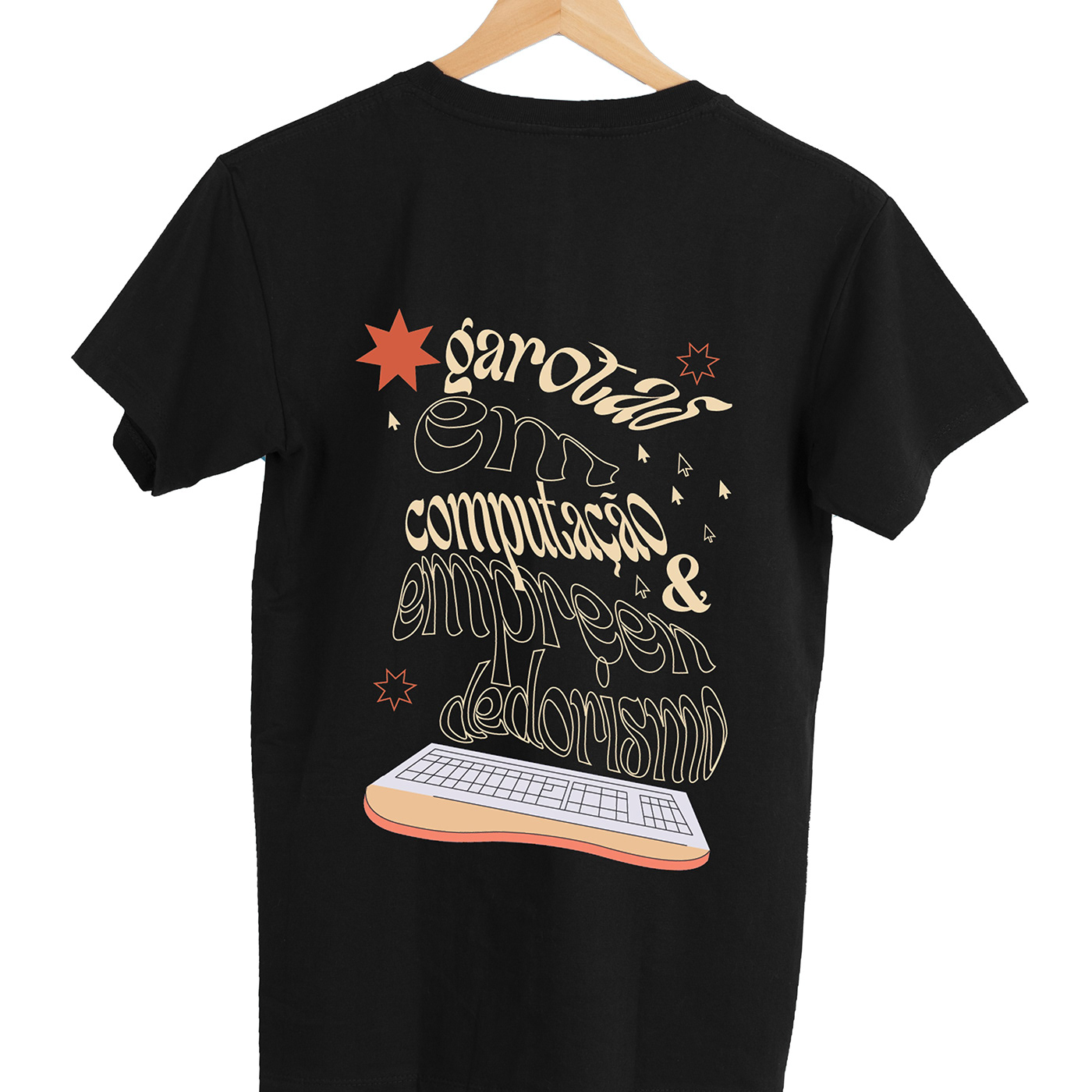camiseta Estampa Ilustração fashion design styling  Design de Camiseta