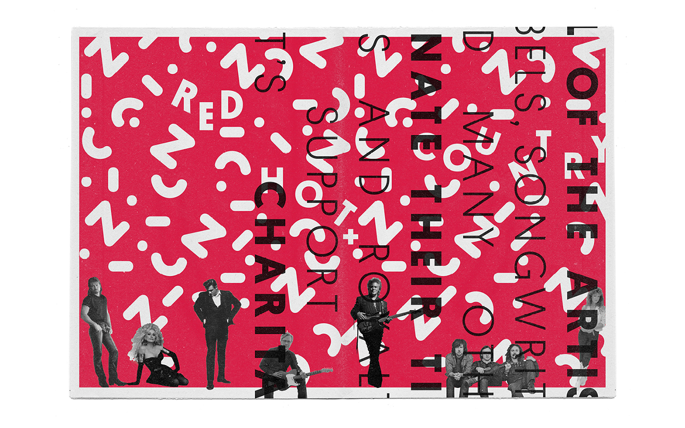 red hot music branding  pattern posters Website Zine  The Collected Works animation 