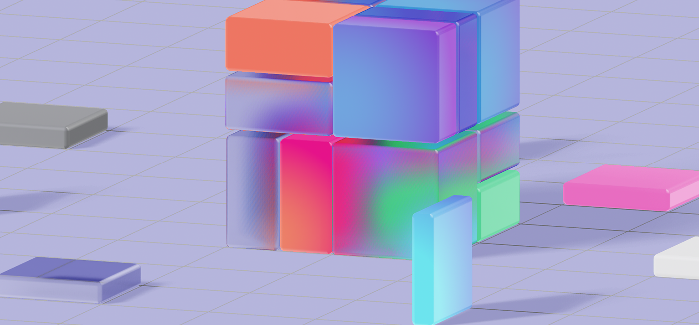 3D 3d modeling Render cube glass geometry 3d art art model