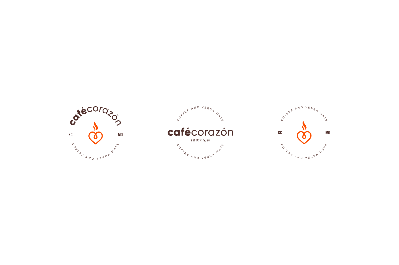 Coffee corazon branding  Logotype brand design identity logo coffee shop euforia